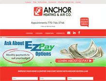 Tablet Screenshot of anchorac.com